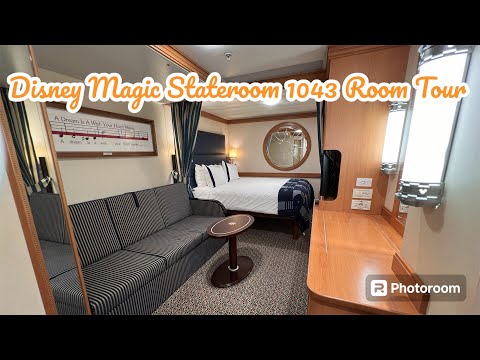 Thumbnail for Disney Magic Room Tour 1043 Disney Cruise Line Inside Deluxe Stateroom
