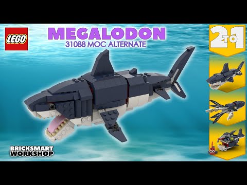Megalodon MOC LEGO 31088 2 to 1 Alternate Digital Build