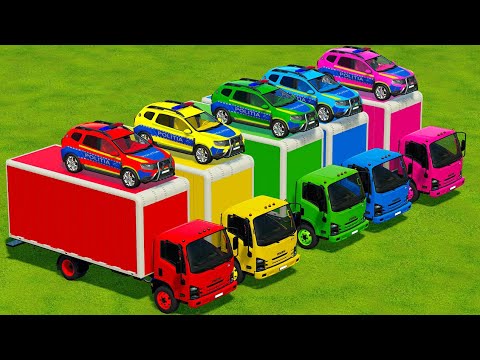 LOAD AND TRANSPORT STONES WITH URSUS TRACTORS - Farming Simulator 22