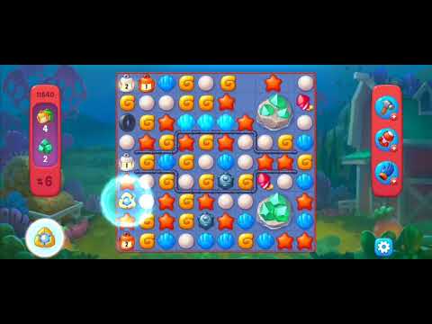 Fishdom Hard Level 11640 (with ingame lightning booster) @choraelmin