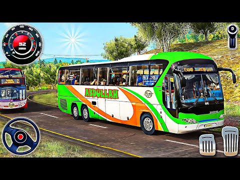 Offroad Coach Bus Driving Simulator - Passenger Bus Driver Game | Android Gameplay