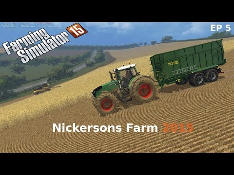 Farming Simulator 15 on Nickersons Farm 2015 we are getting there one field at a time