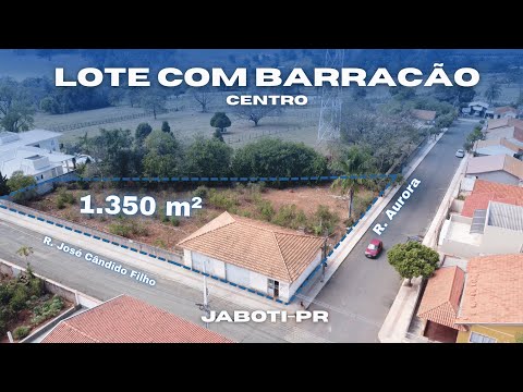 Lote de Esquina com Barracão à Venda em Jaboti – PR | Localização Estratégica