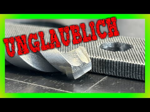 🔥Unbelievable! Drilling hardened tool steel with a concrete drill bit?! Here's how!