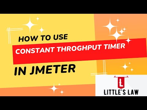 What is Constant Throughput Timer in JMeter | Littles Law #jmeter #constantthroughputtimer #timer