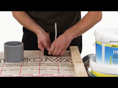 Luftdichter Anschluss einer Kabeldurchführung bei Luft- und Dampfsperren mit DELTA®-FLEXX BAND F 100