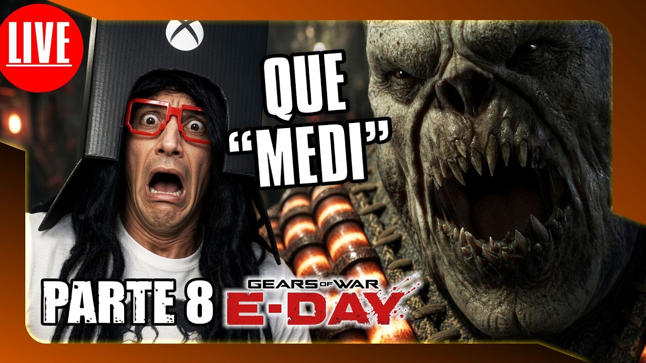 🎮🚨AO VIVO - Gears of War: E-Day -  ELE TÁ COM "MEDI"!!! PARTE 8 #GearsofWarEDay