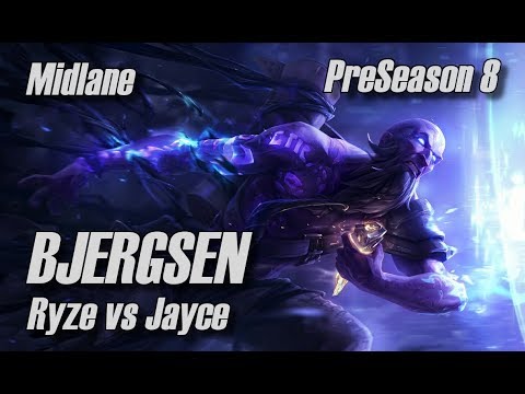 Bjergsen - Ryze vs Jayce Midlane - PreSeason 8