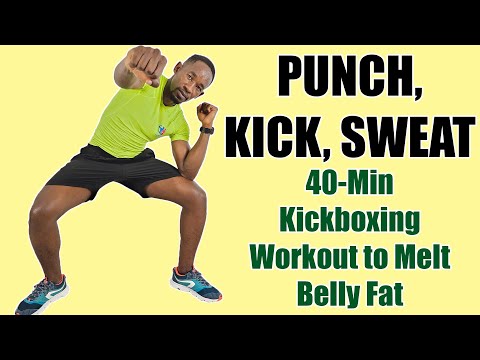 Punch, Kick, Sweat: 40-Minute Fat Burning Kickboxing Workout to Melt Belly Fat