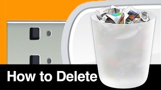 How to Delete files documents from USB Flash Drive on Mac