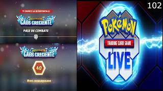 Pokémon TGC Live 102 - Pase de combate (Megaevolución - Caos Creciente) Nivel 40