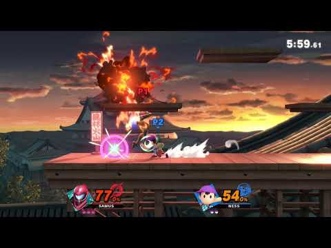 Super Smash Bros. Ultimate Elite! J-AERIAL (Samus) VS Ness