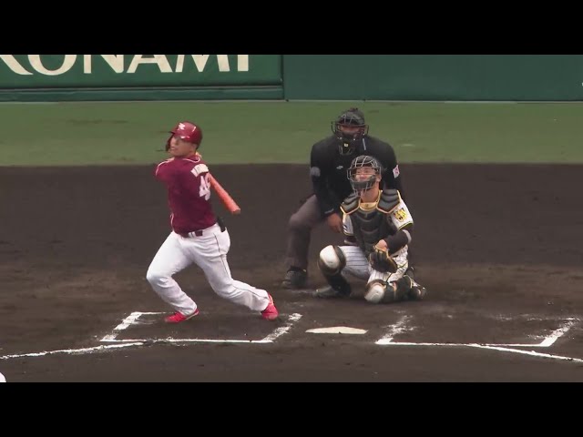 【7回表】快音残してライトスタンドへ!! イーグルス・渡邊佳明 開幕一軍へ猛アピール!!  2024年3月6日 阪神タイガース 対 東北楽天ゴールデンイーグルス