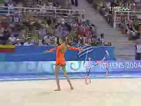 Elizabeth Paisieva w/ Ribbon @ '04 Athens OG