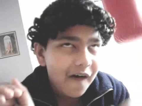 A nerd guy playing the police man game The Huge Tiger Fight! With Lady Gaga!!!!