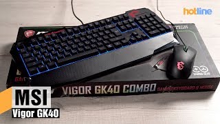 MSI Vigor GK40 — обзор игрового комплекта