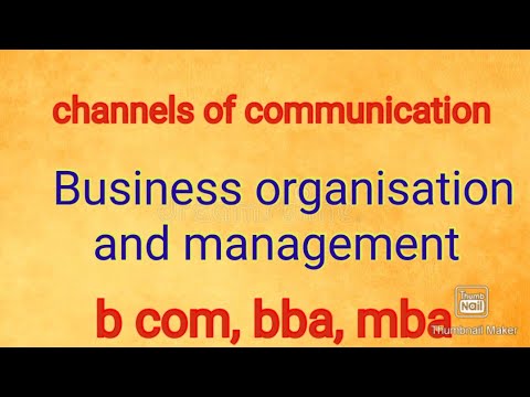 communication meaning and nature features business organisation and management b com bba mba