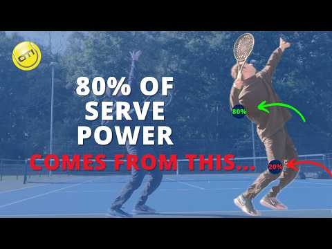 80% Of The Tennis Serve Power Comes From THIS...