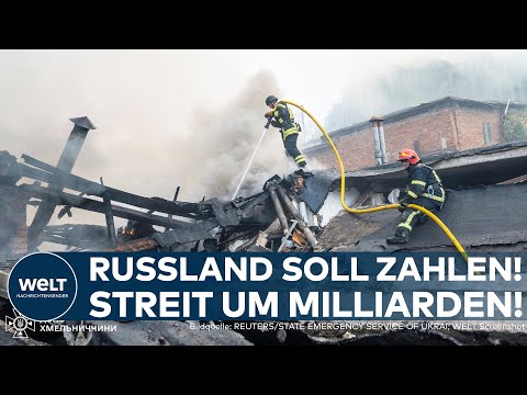 KRIEG IN DER UKRAINE: Wer zahlt für den Wiederaufbau? Streit um russische Vermögen!