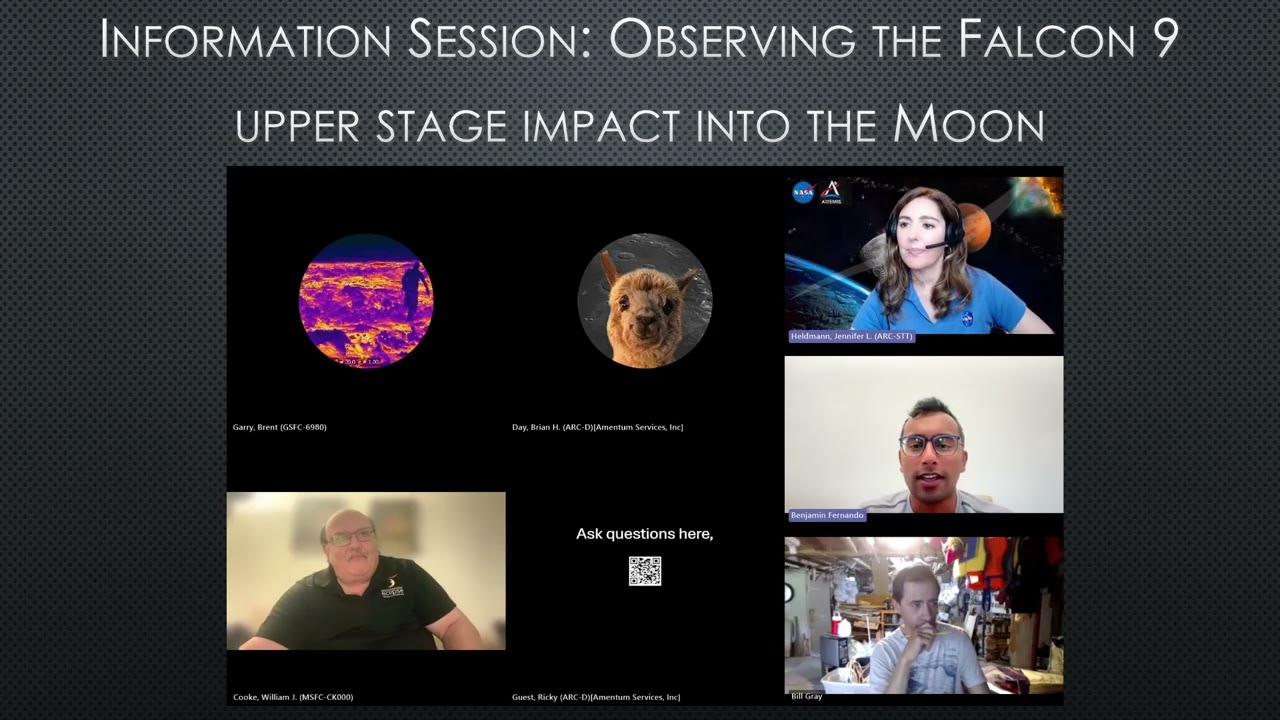 Information Session: Observing the Falcon 9 impact into the Moon - YouTube