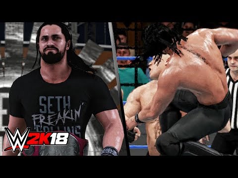 WWE 2K18 - Seth Rollins Entrance, Signature & Alternate Finishers!