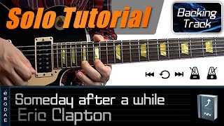 Someday after a while Intro Solo (Eric Clapton) / Guitar Lesson - How to play + TABS