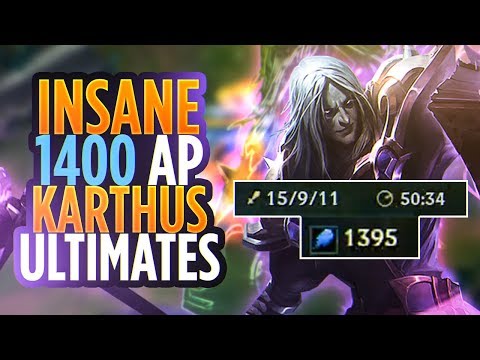 INSANE 1400AP/50MINUTES KARTHUS GAME!