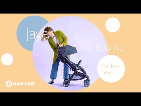 Jaya Stroller: How to extend the canopy and recline the Jaya stroller