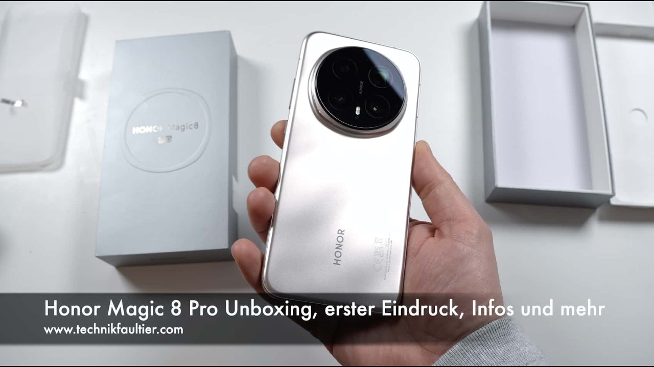 Honor Magic 8 Pro Unboxing, erster Eindruck, Infos und mehr