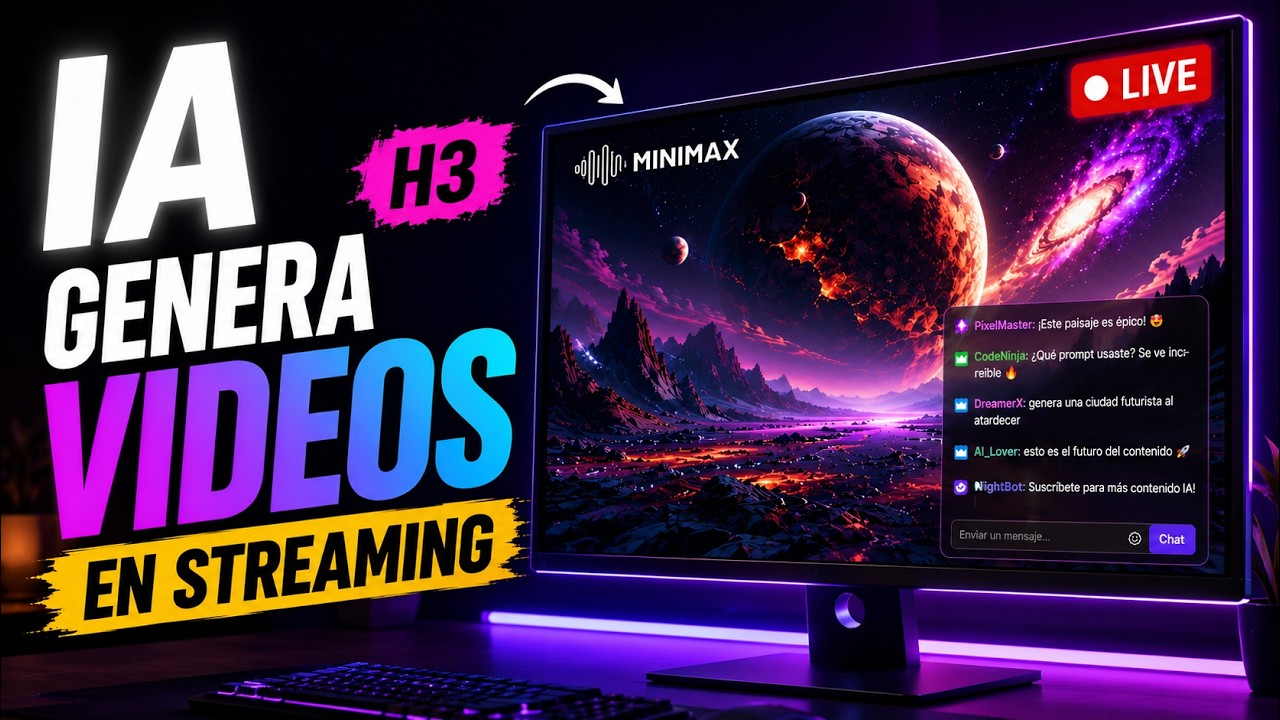 El stream de IA que banearon de Twitch y Kick (Minimax H3)