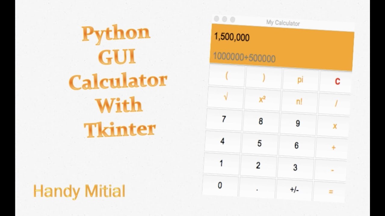 Python GUI Calculator Using Tkinter - Serie1