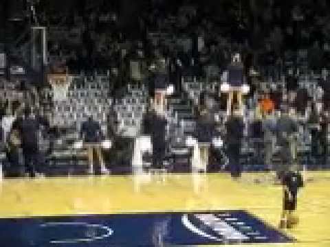 #BIAHroadtrip  - Butler ball boy takes shome shote before the game