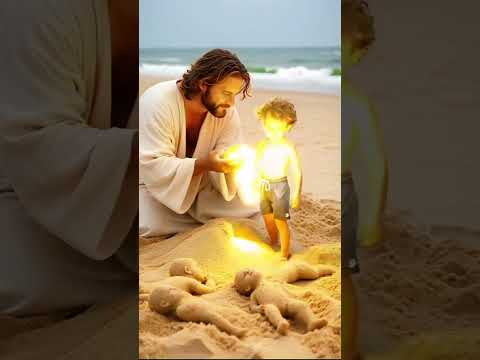 "Jesus Bringing Life from the Sand | Powerful Imagery" #love #jesus #usa