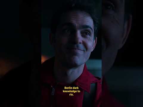 Berlin giving his dark knowledge to rio. Berlin best  dialogue. #moneyheist #berlinattitude