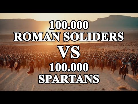 100.000 Roman Soldiers VS 100.000 Spartans [EPIC BATTLE]
