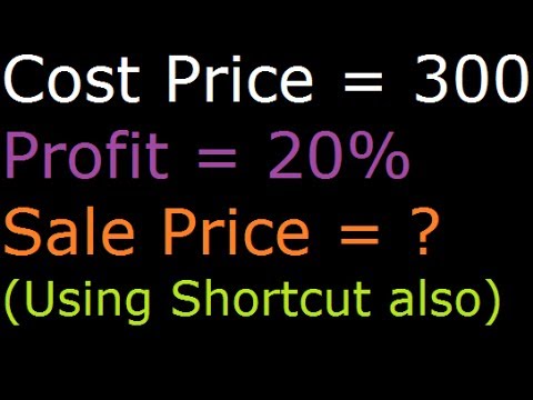 Find Sale Price when Profit Percentage and Cost Price is given