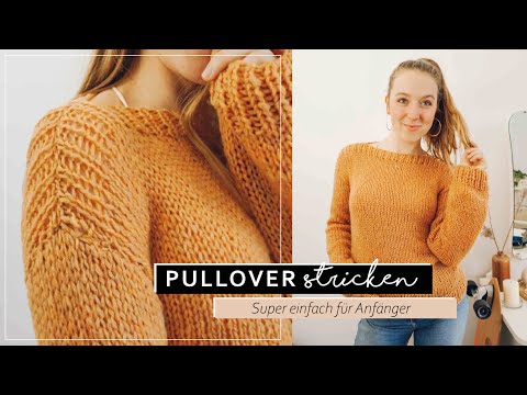 Sehr einfachen Basic PULLOVER stricken | Strickanleitung für Anfänger