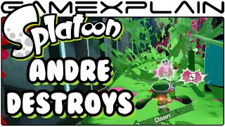 Splatoon: Andre CLEANS HOUSE in Turf War - Urchin Underpass (Gameplay - 60fps)