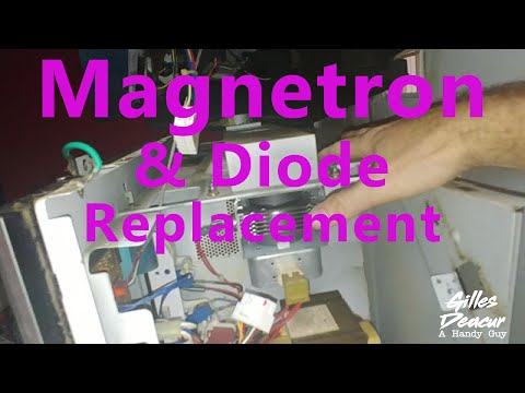 Microwave Magnetron and Diode Replacement - How to Repair Your Microwave - Ewave KOT151S