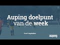 AUPING DOELPUNT VAN DE WEEK:? 5 en 6 september 2020