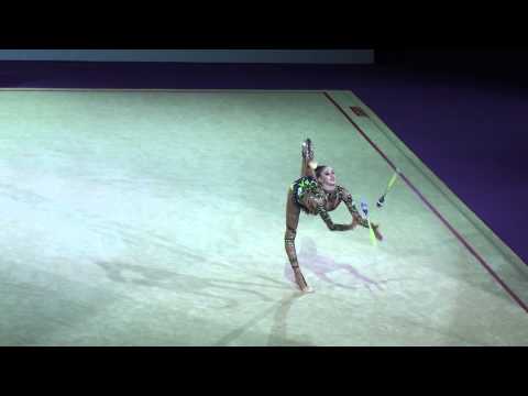 Мария Титова, булавы, Maria Titova, clubs, Gala, 2014, Grand Prix, Moscow.