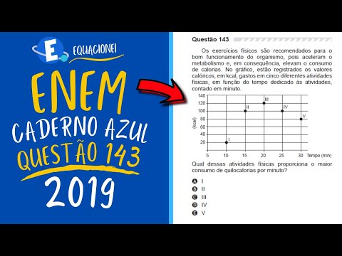 ENEM 2019 - QUESTÃO 143 (CADERNO AZUL) - Os exercícios físicos são recomendados para o bom...