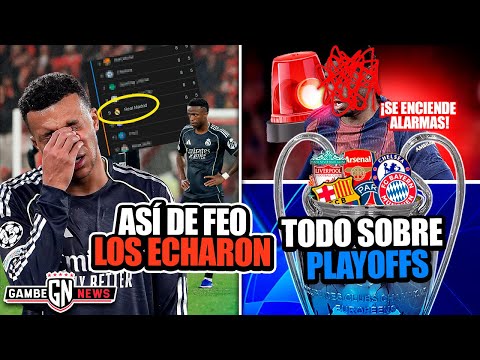 Así de feo echaron al Madrid de 8vos, alarmas con crack del Barça y todo sobre playoffs de Champions