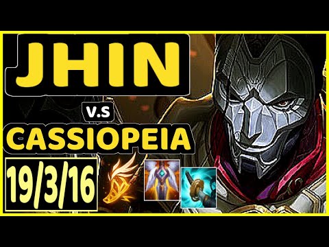 STEFAN (JHIN) vs CASSIOPEIA - 19/3/16 KDA BOTTOM ADC CHALLENGER GAMEPLAY - EUW