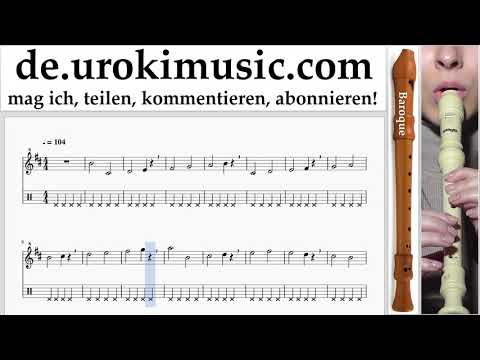 Blockflötenunterricht B. Jonas Blue - Mama Noten Lernen Teil#1 um-i995