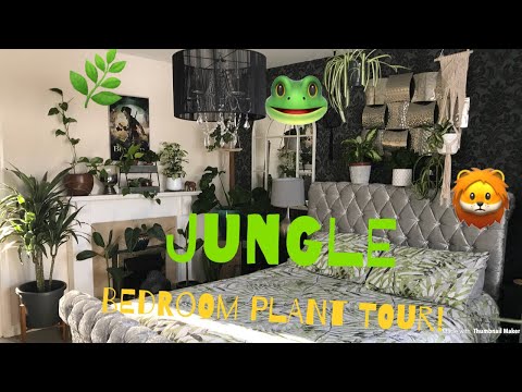 Houseplant tour/ Bedroom jungle tour! Plants & glamour! 2018 March!