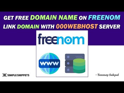 Free Domain Registration with Freenom | Linking Domain Name with 000webhost Server | Tutorial 20