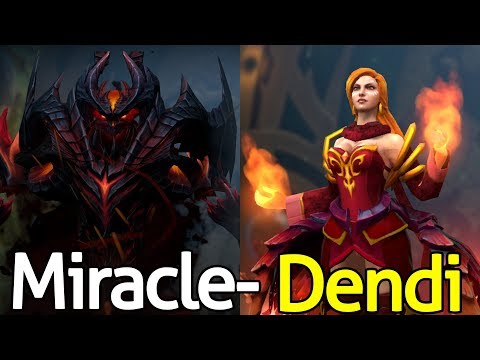 Miracle- [Shadow Fiend] VS Dendi [Lina] Dota 2 - FACEIT LEAGUE