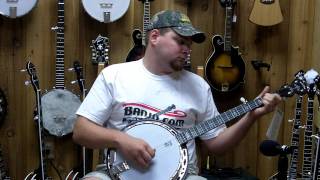 Video thumbnail for Banjo.com video: demo of a new Deering Sierra Mahogany 5 String Banjo by banjodotcom