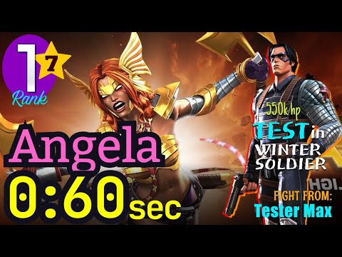 60 sec! ANGELA 7 Star Rank1 [Synergy: Odin, W.Magneto. No-boost] Test in ROL #angela